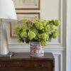 Lifelike Green Snowball Flower Stems, 43.5
