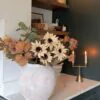 Lifelike Green & Beige Faux Flower Arrangement, 28 Inch Fall Decor for Living Room, No Watering Needed Vase Not Included