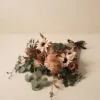 Lifelike Green & Beige Faux Flower Arrangement, 28 Inch Fall Decor for Living Room, No Watering Needed Vase Not Included