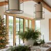 Lifelike Norfolk Pine Faux Floral Stems, 5 Artificial Greenery for Living Room Vase Not Included, Winter Decor No Watering Needed