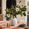 Lifelike Green Magnolia Faux Floral Stems, 41
