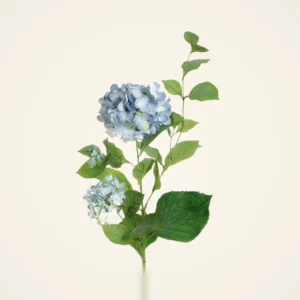 Lifelike Hydrangea Faux Flower Arrangement, 36 Inch Polyester Artificial Flowers for Living Room Elegant Decor, No Watering Needed with Vase