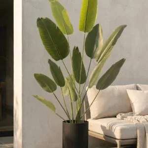 Lifelike Birds of Paradise Faux Tree, 71 Inch Artificial Plant for Indoor Outdoor Use, Waterproof UV Resistant, Maintenance Free Indoor Greenery