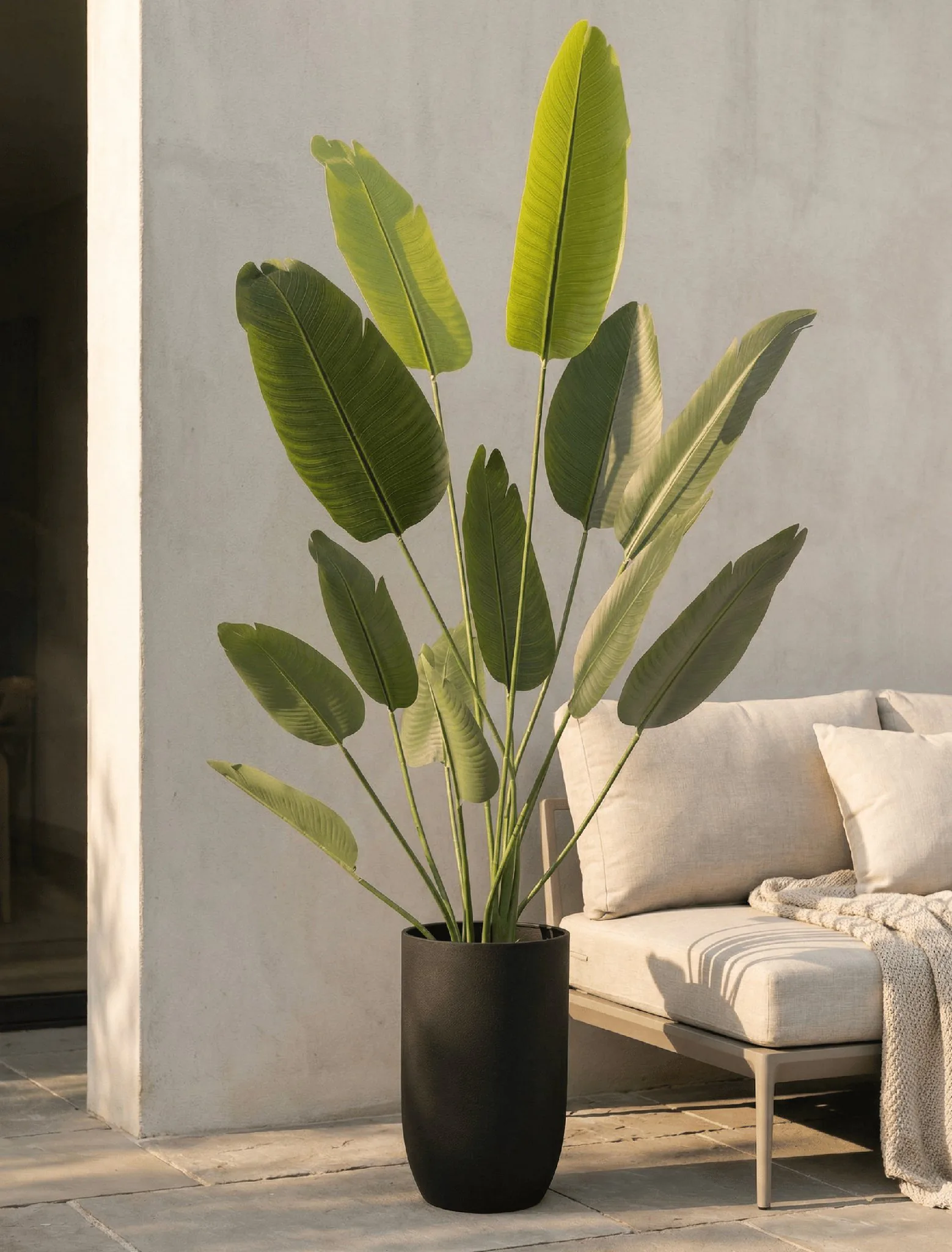 Lifelike Birds of Paradise Faux Tree, 71 Inch Artificial Plant for Indoor Outdoor Use, Waterproof UV Resistant, Maintenance Free Indoor Greenery