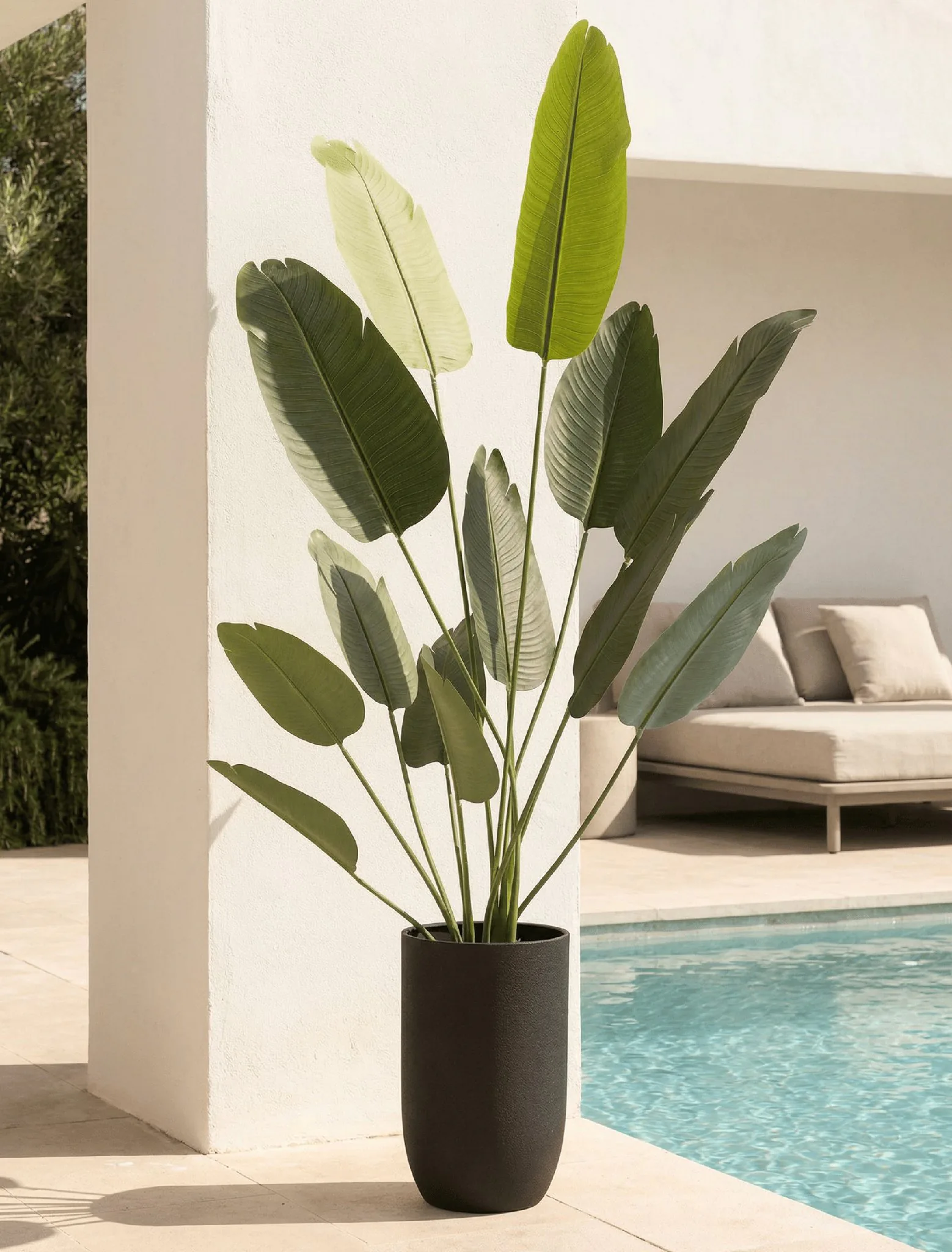 Lifelike Birds of Paradise Faux Tree, 71 Inch Artificial Plant for Indoor Outdoor Use, Waterproof UV Resistant, Maintenance Free Indoor Greenery
