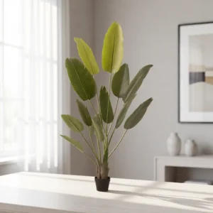 Lifelike Birds of Paradise Faux Tree, 71 Inch Artificial Plant for Indoor Outdoor Use, Waterproof UV Resistant, Maintenance Free Indoor Greenery