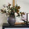 Lifelike Green Magnolia Faux Floral Stems, 37