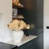Lifelike Cream Hydrangea Faux Flower Arrangement, 7 Stems Artificial Flowers for Fall Decor, Vase Not Included
