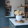 Lifelike Cream Hydrangea Faux Flower Arrangement, 7 Stems Artificial Flowers for Fall Decor, Vase Not Included