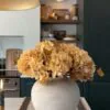 Lifelike Cream Hydrangea Faux Flower Arrangement, 7 Stems Artificial Flowers for Fall Decor, Vase Not Included