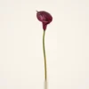 Real Touch Plum Purple Calla Lily Artificial Flower Arrangement, 33 Inch Silk Floral Centerpiece for Fall Decor, Wedding Bouquet, No Watering Needed