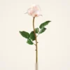 Real Touch Blush Pink Rose Bud Faux Flower Arrangement, 23 Inch Silk Floral for Wedding Centerpiece, Elegant Home Decor, No Watering Needed