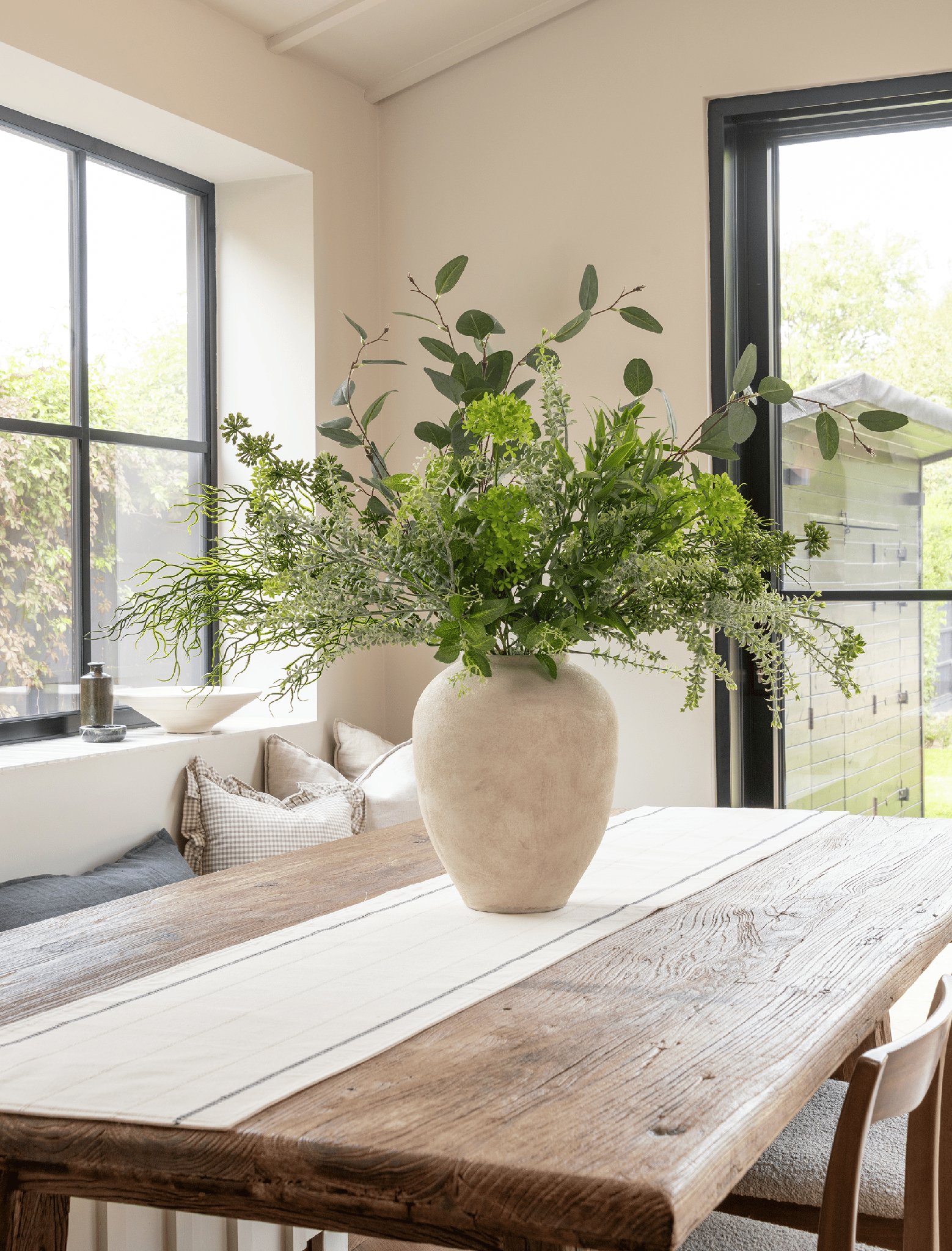 Faux Arrangement - Wild Eucalyptus & Green Berry