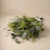 Lifelike Wild Eucalyptus & Green Berry Faux Flower Arrangement, 18 Stems Artificial Silk Flowers for Living Room, Spring Decor, No Watering Needed