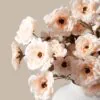 Lifelike Peach Moutan Peony Faux Flower Arrangement, 8 Stems Artificial Flowers for Living Room Elegant Decor, No Watering Needed Vase Not Included