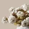 Lifelike White Viburnum Faux Flower Arrangement, 7 Stems Artificial Flowers for Living Room, Spring Decor, No Watering Needed Vase Not Included