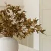 Lifelike Green Faux Leaf Spray Stems, 9 Artificial Silk Floral for Living Room, Minimalist Decor, No Watering Needed Vase Not Included
