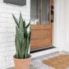 UV Treated Outdoor Faux Sansevieria Snake Plant, 35 Inch Artificial Potted for Indoor, Covered Outdoor Use, No Watering Needed, Maintenance Free