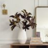 Warm Brown Lifelike Magnolia Faux Floral Stems, 38