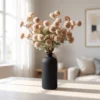 Lifelike Chrysanthemum Faux Flower Arrangement, Cream, 10 Stems (50 Heads), for Living Room Boho Decor, No Watering Needed, Vase Not Included