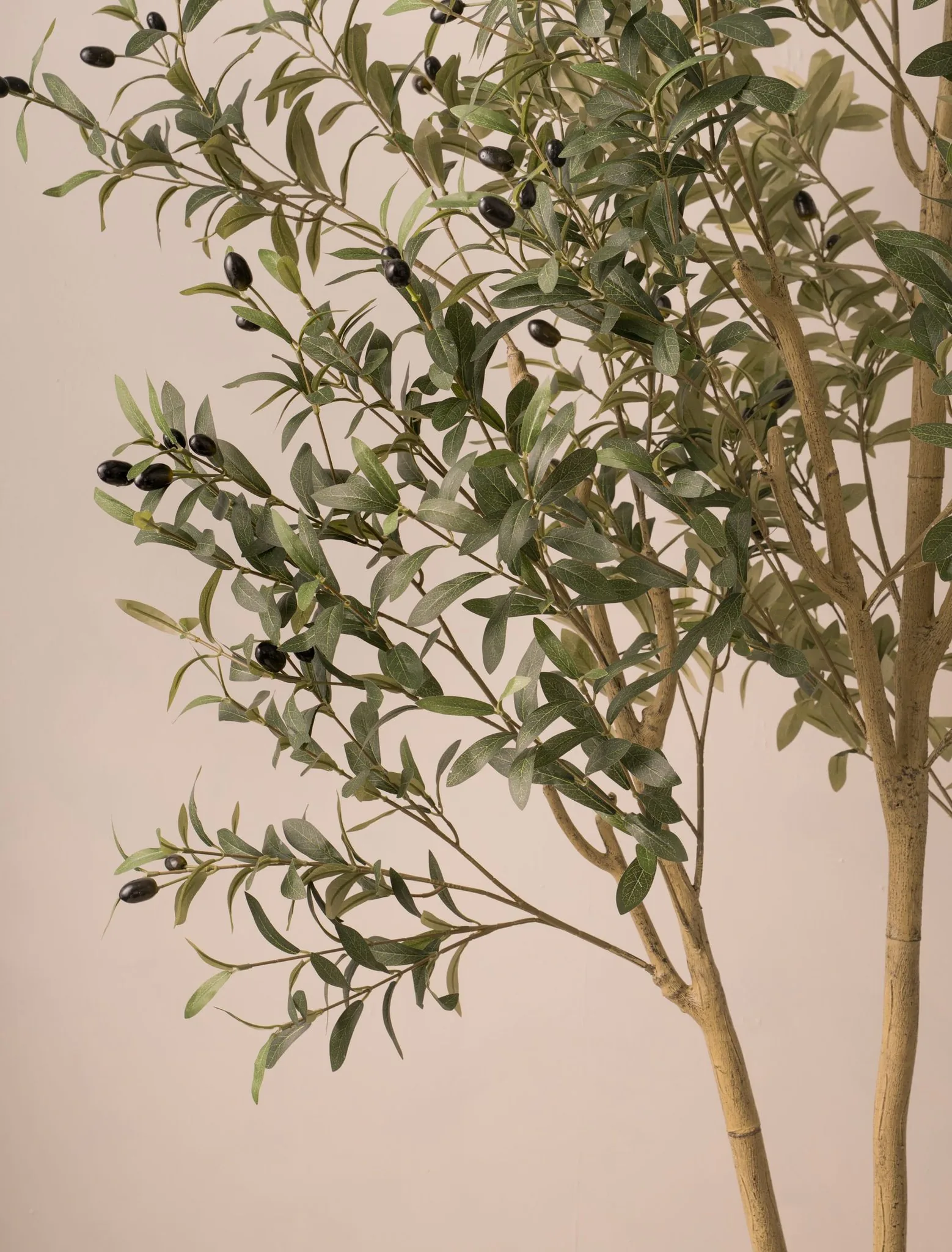 Lifelike Black Olive Tree Artificial Plant, 79 Inch Faux Greenery for Indoor or Outdoor, UV Resistant, Maintenance Free