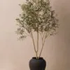 Lifelike Black Olive Tree Artificial Plant, 79 Inch Faux Greenery for Indoor or Outdoor, UV Resistant, Maintenance Free