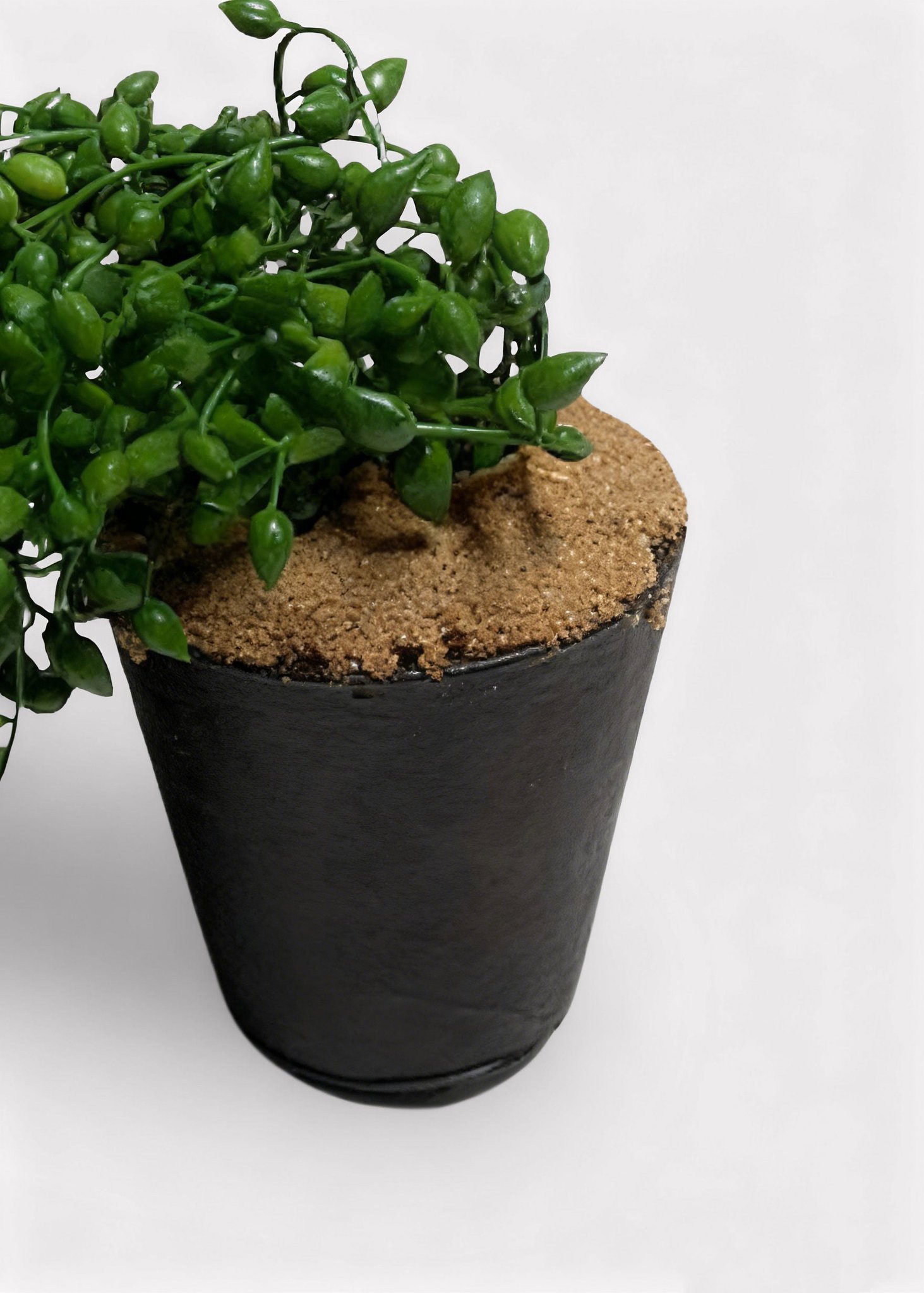Real Touch String of Pearls Succulent Artificial Potted Plant, Green 17", for Living Room Decor, No Watering Needed with Pot