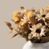 Real Touch Sunflower Faux Flower Arrangement, 22 Inch Artificial Floral Centerpiece for Fall Decor, No Watering Needed Vase Not Included