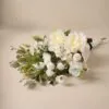 Lifelike White Poppy & Peony Faux Flower Arrangement, 21 Stems Artificial Silk Floral for Living Room Elegant Fall Decor, No Watering Needed Vase Not