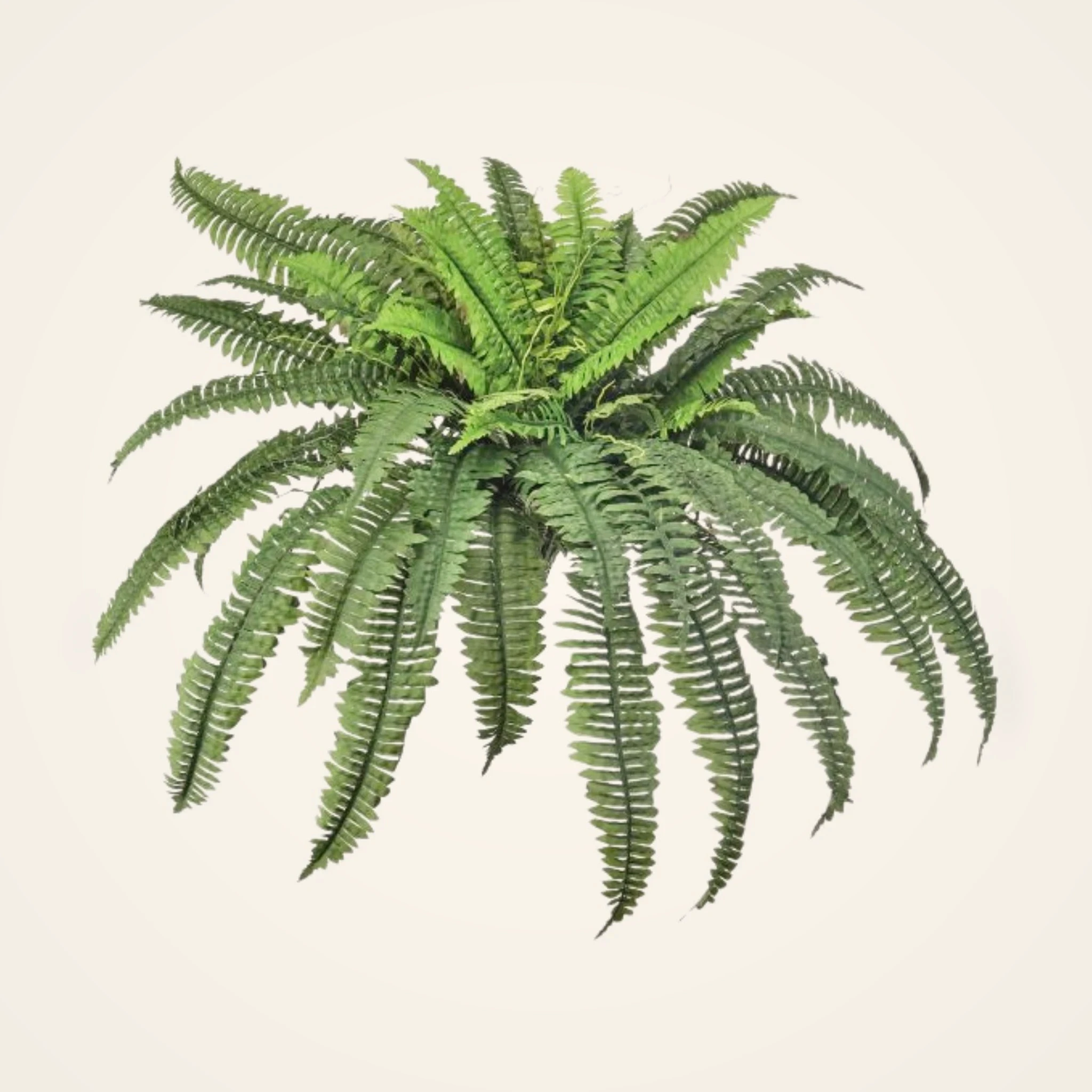 UV Resistant Outdoor Boston Fern Artificial Plant, 38" Green for Living Room, No Watering Needed, Maintenance Free Indoor, Covered Outdoor Use