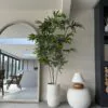 Lifelike Faux Bamboo Tree Artificial Plant 68 Inch for Living Room Outdoor Use, UV Resistant No Watering Needed Vase Not Included