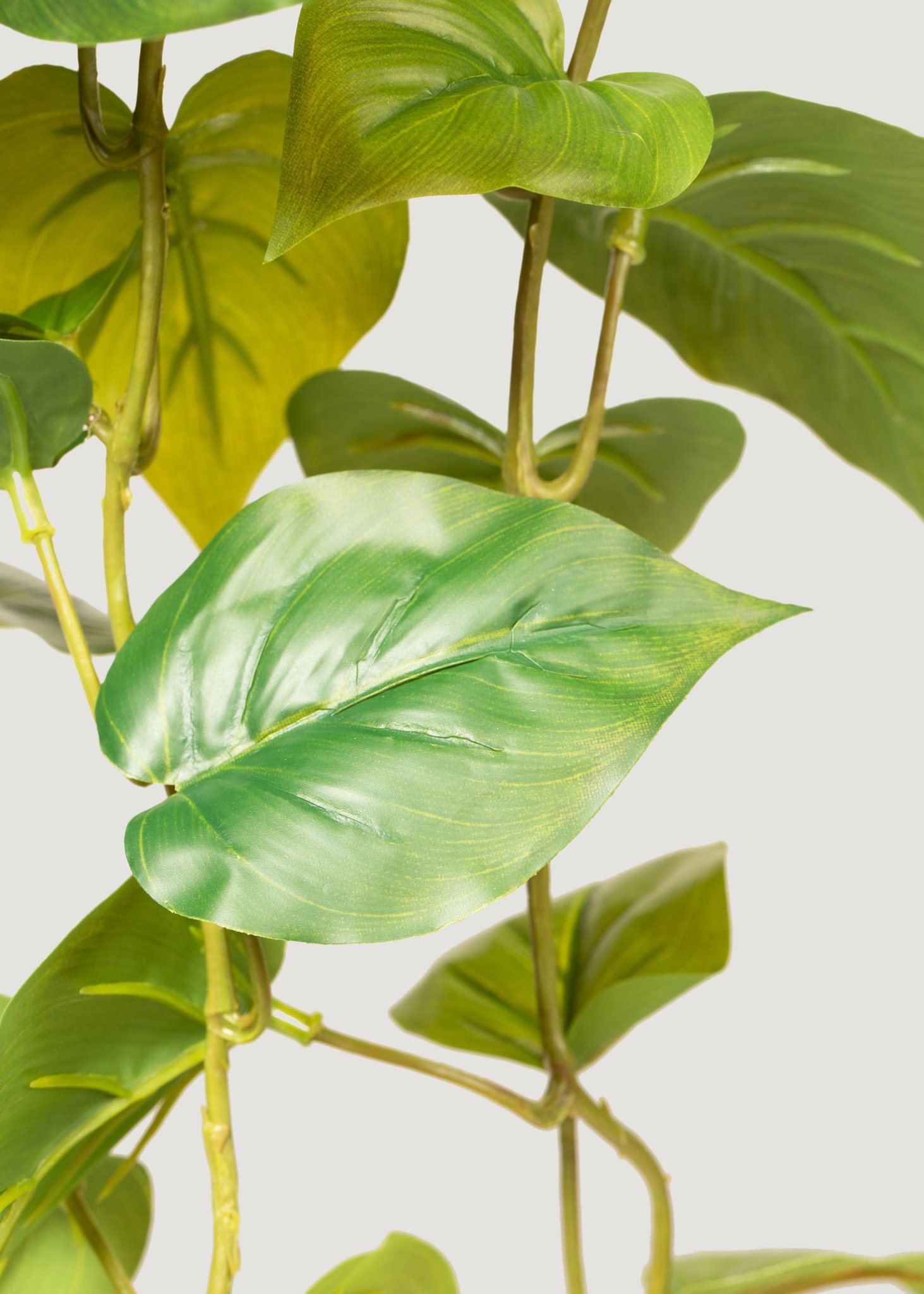 Real Touch Philodendron Artificial Plant - Green 36 Inch for Living Room, Luxury Home Decor, No Watering Needed with Vase