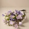 Lifelike Bell Flower & Clematis Faux Arrangement, 30 Inch Purple Silk Floral for Living Room, Spring Decor, No Watering Needed Vase Not Included