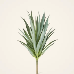 UV Resistant Artificial Yucca Plant - 27 Inch Green Tropical Outdoor for Porch Decor, Maintenance Free Indoor, Covered Outdoor Use, UV