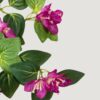 UV Treated Outdoor Faux Bougainvillea Hanging Bush, 25 Inch Green Fuchsia Artificial Plant for Living Room, Farmhouse Decor, No Watering Needed with
