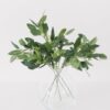 Lifelike Seeded Eucalyptus Faux Floral Stems, 18 Inch Polyester Greenery for Wedding Centerpiece, No Watering Needed