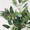 Lifelike Seeded Eucalyptus Faux Floral Stems, 18 Inch Polyester Greenery for Wedding Centerpiece, No Watering Needed