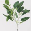 Lifelike Seeded Eucalyptus Faux Floral Stems, 18 Inch Polyester Greenery for Wedding Centerpiece, No Watering Needed