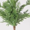 Real Touch Cedar Pine Faux Flower Arrangement, 10 Inch Artificial Greenery for Christmas Centerpiece, No Watering Needed