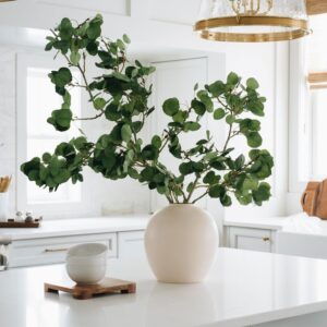 Premium Artificial Aspen Branch - 51", Silk Faux Greenery for Living Room, Rustic Home Decor, Maintenance Free
