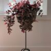 Lifelike Burgundy Blush Tradescantia Artificial Plant, 30 Inch for Living Room, Elegant Fall Decor, No Watering Needed with Vase