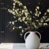 Premium Artificial Blossom Branch - Cream Quince Blooms, 57 Inch Silk Floral Stems for Living Room Spring Decor, Elegant No Watering Needed with Vase