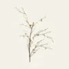 Premium Artificial Blossom Branch - Cream Quince Blooms, 57 Inch Silk Floral Stems for Living Room Spring Decor, Elegant No Watering Needed with Vase