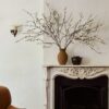 Lifelike Quince Blossom Branch Faux Flower Arrangement, 54 Inch Silk Floral for Living Room Spring Decor, Elegant Maintenance Free