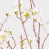Lifelike Quince Blossom Branch Faux Flower Arrangement, 54 Inch Silk Floral for Living Room Spring Decor, Elegant Maintenance Free