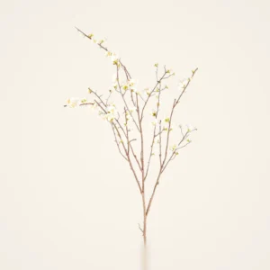 Lifelike Quince Blossom Branch Faux Flower Arrangement, 54 Inch Silk Floral for Living Room Spring Decor, Elegant Maintenance Free