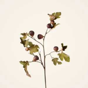 Premium Faux Fig Branch in Eggplant - 37", Elegant Fall Decor for Living Room, No Watering Needed