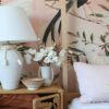 Cream Magnolia Faux Flower Stem, 19 Inch Artificial Floral Stems for Wedding Centerpiece, Spring Decor, No Watering Needed