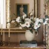 Realistic Cream Magnolia Faux Floral Stems, 35