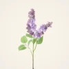 Lifelike Purple Lilac Faux Floral Stems, 34 Inch Artificial Flowers for Spring Decor, No Watering Needed with Vase